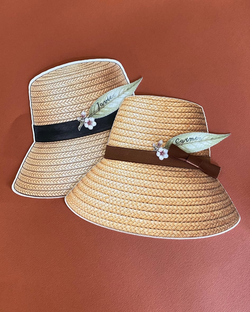 Minutas con forma de gorra canaria